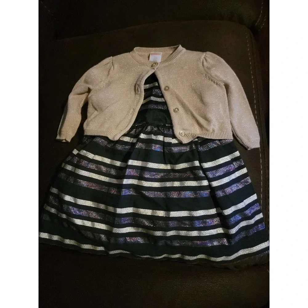 Gymboree outlet Christmas holiday winter dress fun & fancy dress sweater 3 6 mon